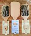 Premium Fashion Paddle Cushion  Wooden Hair Brush/Comb-1pcs. 