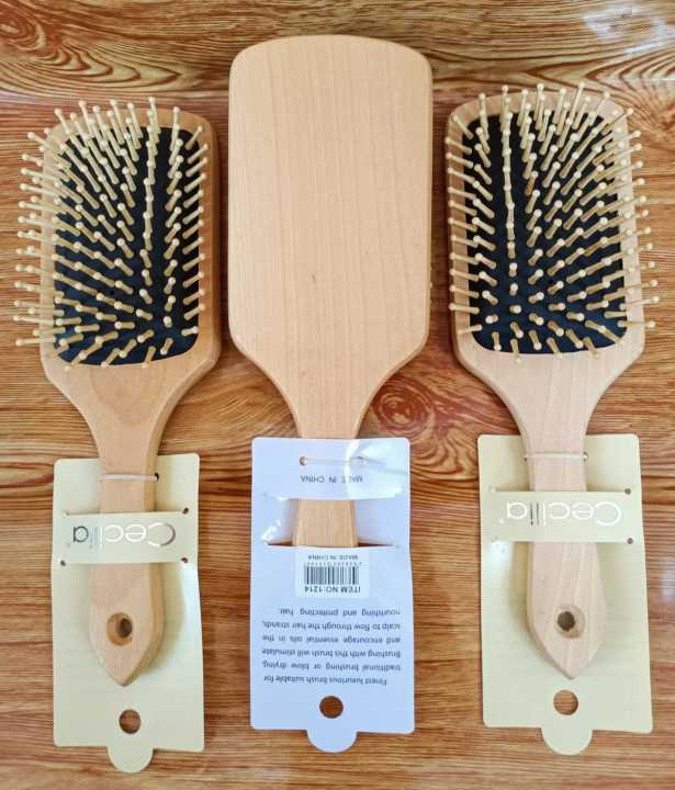 Premium%20Fashion%20Paddle%20Cushion%20%20Wooden%20Hair%20Brush/Comb-1pcs%20-%20Image%203