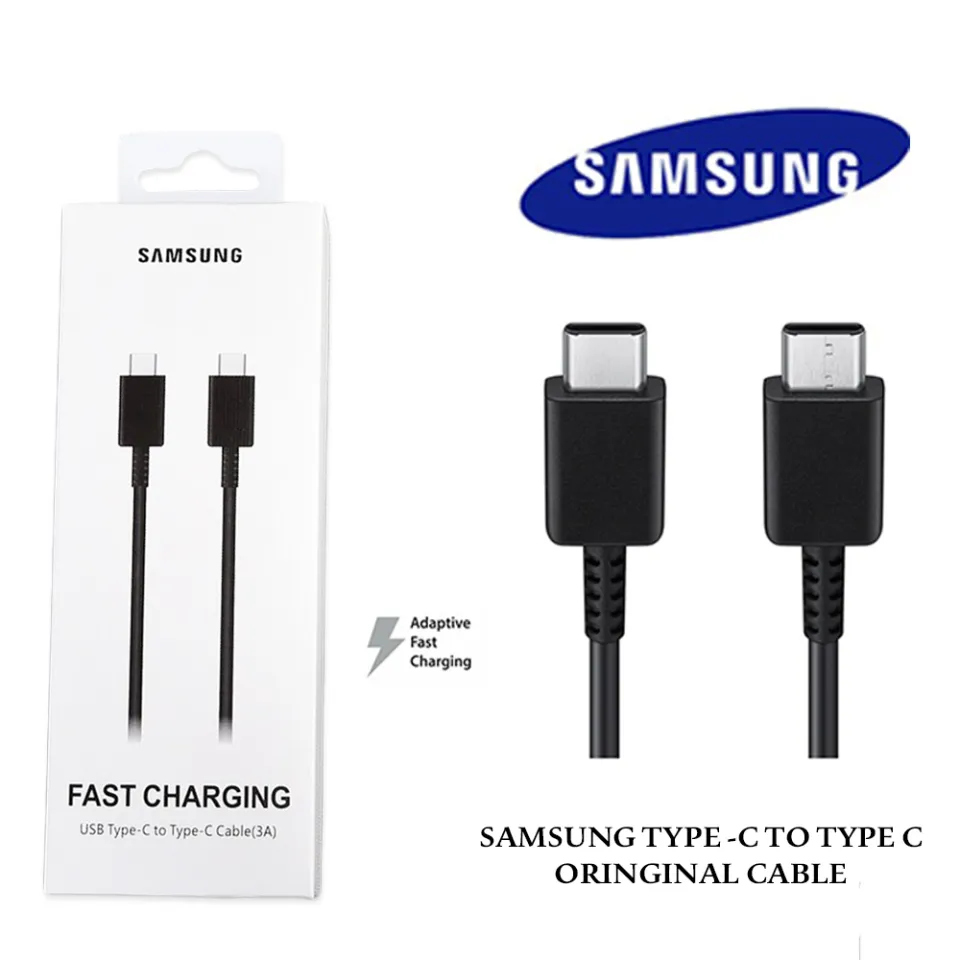 Samsung Fast Charging USB Type-C to Type-C Cable with 3A Support - Black