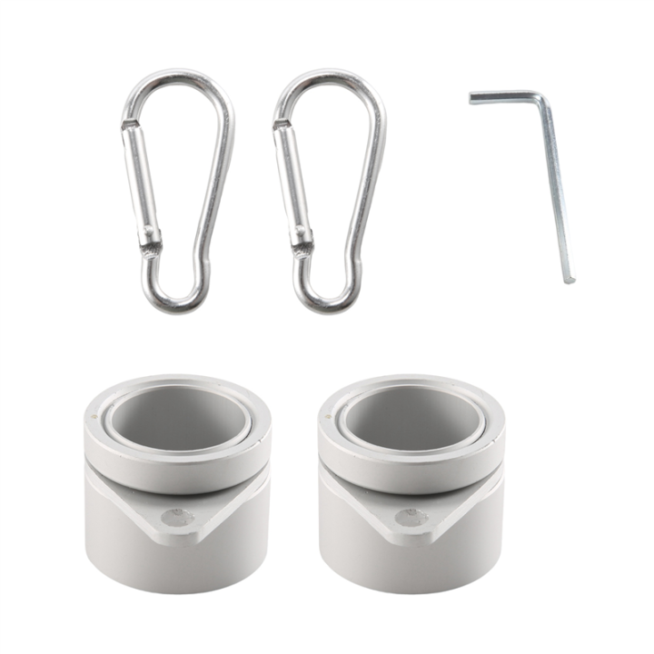 2 Pcs Flag Pole Rings Anti Wrap Flag Pole Clips Swivels 360° Rotating Flagpole Flag Mounting Rings 1 Inch