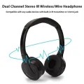 4Pack IR Wireless Headphones for Car DVD Player Headrest Video,On-Ear Infrared Headphones Headset Universal (Black). 