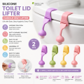 Silicone Toilet lid Lifter(2 Pcs) Handle seat Lifter. 