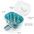 Baby Bottle Drying Rack Storage,Large Nursing Bottle Storage boxOrganizer with Cover,Portable Kitchen Cabinet Organizer.