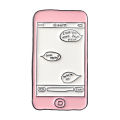 【Sooledead】Pink daily supplies Sweeter than you Icecream mobile phone coupon enamel lapel Gentle and fragrant Badge Girl Jewelry.