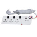 Click Multi-Plug 3 Socket 2/3 Pin 5 Meter Cable. 