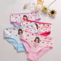 Pack of 4 - Mixed Colors Kids Girl Briefs Breathable Panties for Children 2-12 Yrs Kid Girl Underwear.