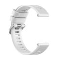 For Garmin Forerunner 158 / 55 Twill Silicone Watch Band(White). 