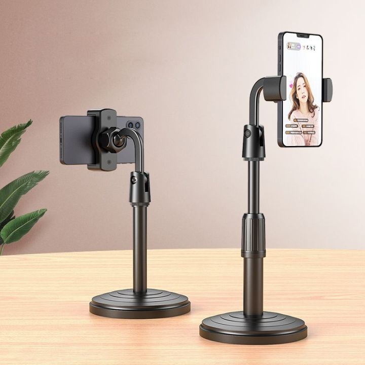 Desktop%20Mobile%20Phone%20Holder%20Stand%20360%20Rotate%20For%20Live%20Streaming%20Shoot%20Youtube%20Tiktok%20Video%20Round%20Base%20Smartphone%20-%20Image%205