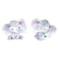 Cute baby elephant self adhesive wall sticker cartoon purple living room kids room home décor sticker BR0212H. 