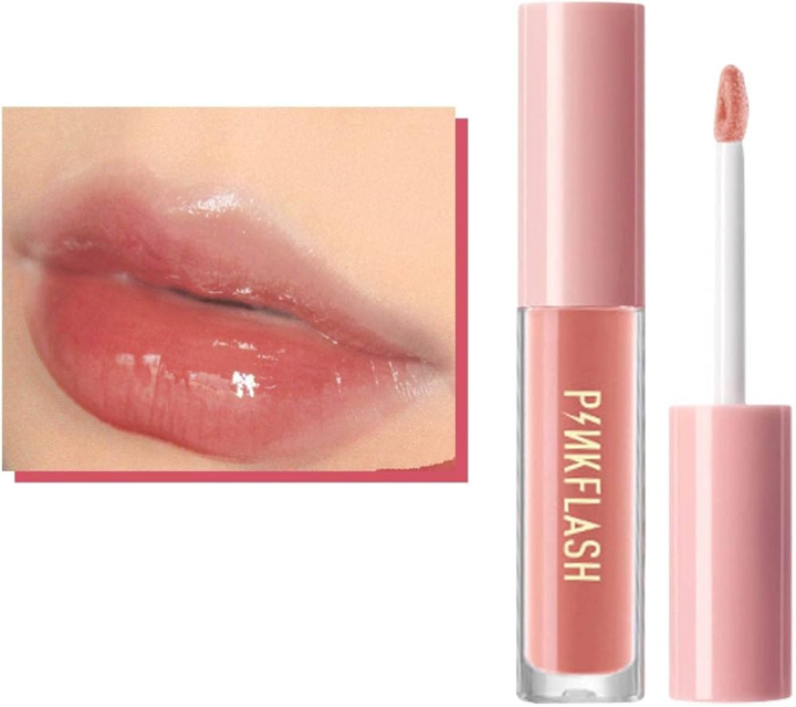 PinkFlash%20Lip%20Gloss%20#G01%20Petal%20(Nudee%20Peach)%20Ever%20Glossy%20Moist%20Lip%20Gloss%20-%202.3g%20-%20Image%203