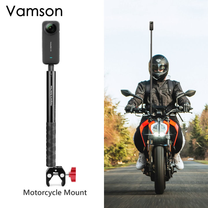 Vamson for Insta360 One X3 Motorcycle 3rd Person View Invisible