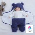 Baby Sleeping Bag Ultra-Soft Fluffy Fleece Newborn Receiving Blanket Infant Boys Girls Clothes Sleeping Nursery Wrap Swaddle HOT( 0-12) month. 