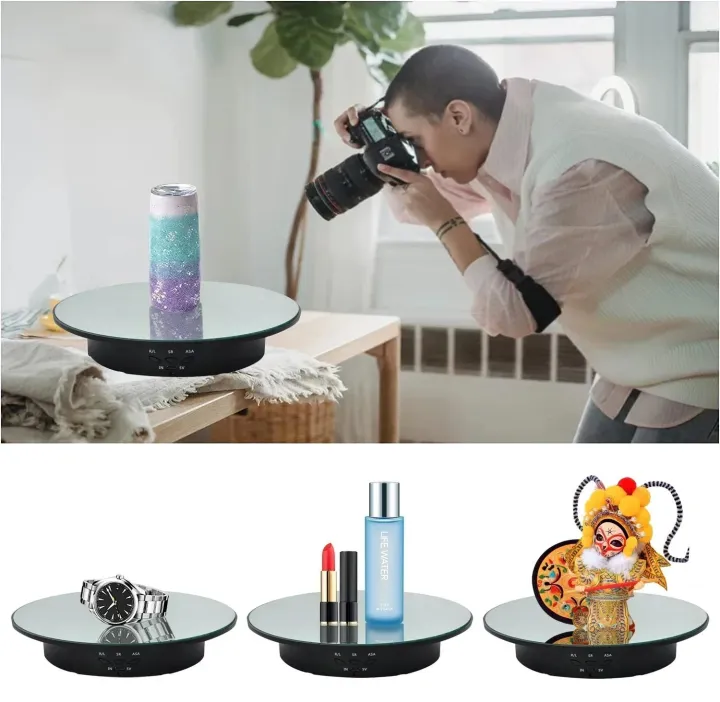 Motorised%20Rotating%20Carousel%20with%20Remote%20Control%20for%20Jewellery%20Display,%20Photography%20and%20Video,%20360%20Degrees,%203-position%20Adjustment%20-%20Image%202