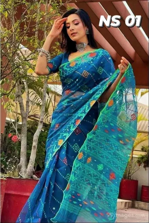 Product%20details%20of%20Jamdani%20Print%20Screen%20Saree%20-%20Image%203