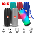 LED TG157 Portable Bluetooth Speaker Wireless Subwoofer Dual Bass Column Boombox BT AUX TF Music Play For Outdoor Camping. 