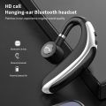 【FUPANG】Wireless Bluetooth business headphone handsfree earhook earbuds standby noise cancellation stereo headset waterproof sport earphone microphone for Android smartphone. 
