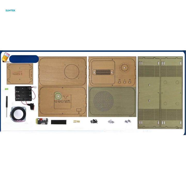 DIY Bluetooth Speaker Box Kit Beginners Starter DIY Set Wood Bluetooth Speaker for Ages 10 and up