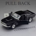 1/36 1969 Ford Mustang Boss 429 Toy Car Model Simulation Alloy Diecast Vehicle Miniature Pull Back Collection Children Gifts. 