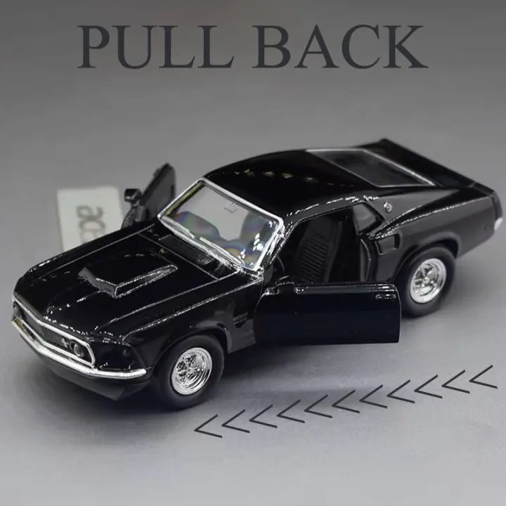 1/36%201969%20Ford%20Mustang%20Boss%20429%20Toy%20Car%20Model%20Simulation%20Alloy%20Diecast%20Vehicle%20Miniature%20Pull%20Back%20Collection%20Children%20Gifts%20-%20Image%203