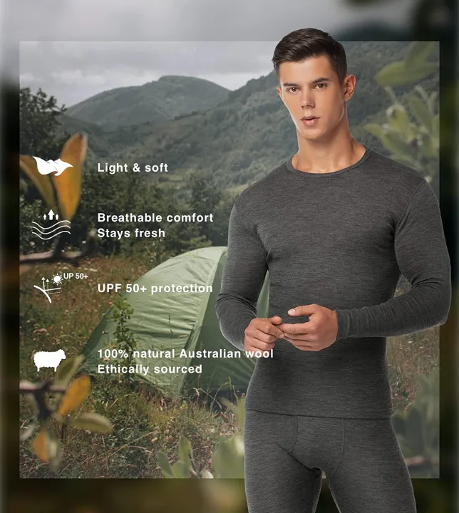100%25%20Merino%20Wool%20Set%20Men%20Merino%20Wool%20Base%20Layer%20150G%20Lightweight%20Thermal%20Underwear%20Set%20Men%20Long%20Sleeve%20Top%20+Bottom%20-%20Image%205