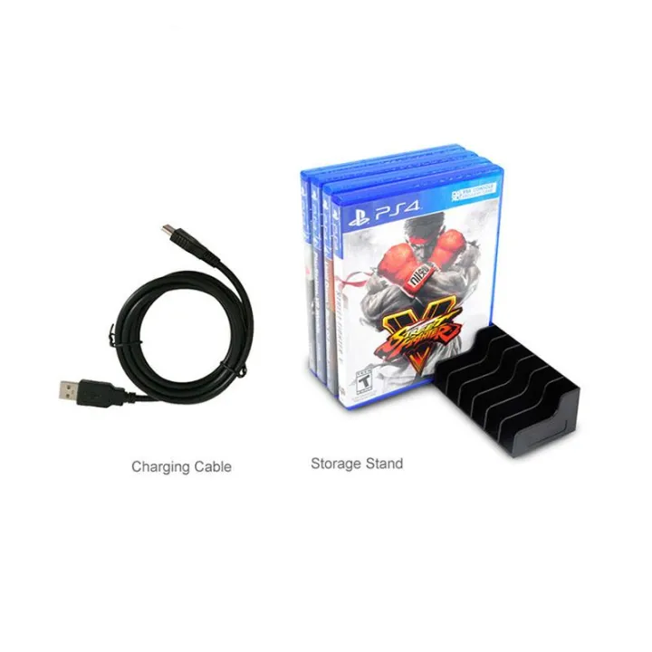 DOBE%205%20in%201%20Game%20Pack%20Charger%20Station%20Dock%20Microphone%20Gaming%20Headset%20Games%20Stroage%20Stand%20for%20PS4/PS4%20Pro/PS4%20Slim%20-%20Image%205