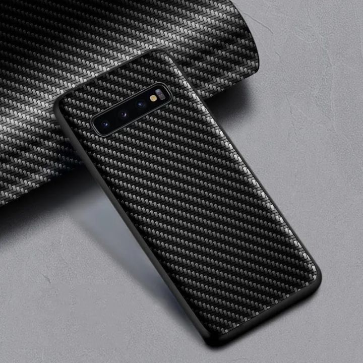 Carbon Fibre Shockproof Slim Case for Samsung Galaxy S10 Plus Lite