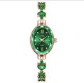 UTHAI V22 Women's Watches Light Luxury Diamond Inlaid For Clover Watch Waterproof Oval Ladies Fashion Quartz Bracelet Wristwatch.
