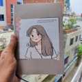 Aesthetic Journal Dotted Notebook (7.9 inch*5.4 inch/A5 size). 
