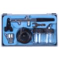 Siphon Feed Dual Action 0.35Mm Airbrush Kit Spray Tool Art Painting. 