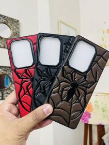 Bilashmart Spider Back Cover For Infinix Note 50 Pro Plus 5G  Phone Case Leather Finished Premium Quality Orignal Trendy Design Leather Texture Spider Red Black Brown Purple Back Cover Infinix Note 50 ProPlus 5G