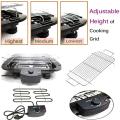 Electric BBQ Grill Machine With 12Pcs Barbecue Skewer Grill Kebab Needles Stick Wood Handle.