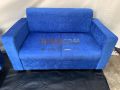 Velvet Sofa Blue (2 Seater). 