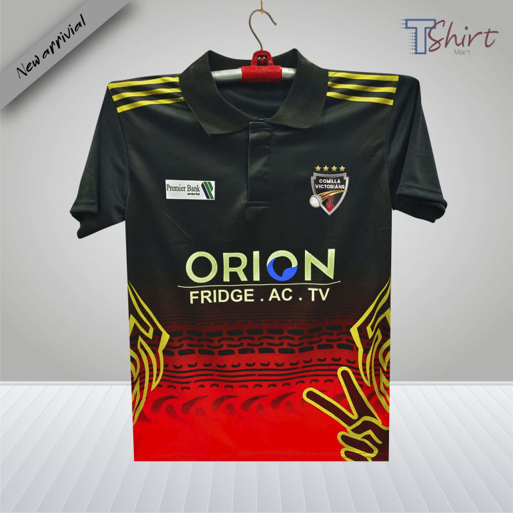 Comilla Victorians Polo half Cricket Jersey For Man - Get Ready For Cricket Matches With This Polo Cricket Jersey Featuring The Cumilla Victorians Team Logo 2025-26