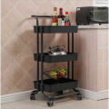3 Layer Kitchen Cabinet Kitchen Rack Kitchen Trolley Kitchen Storage Rak Dapur Rak Memasak Beroda With Wheels Durable.