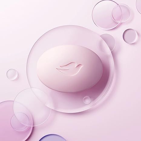 Dove Beauty Bar Gentle Skin Cleanser Moisturizing for Soft Skin Care Pink More Moisturizing than Bar Soap 3.75 oz, 4 Bars (1 box-4pcs )