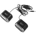 USB 2.0 Notebook Speakers Wired Stereo Mini Computer Speaker black.