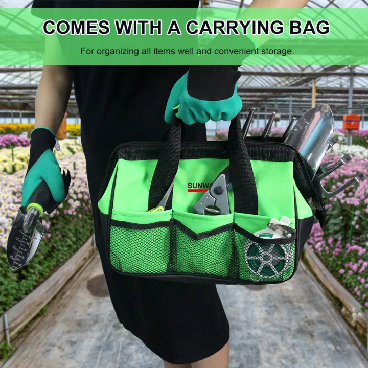 KOGEEK%2011%20Pieces%20Heavy-Duty%20Garden%20Tool%20Set%20Gardening%20Tool%20Kit%20with%20Trowel%20Transplanter%20Hand%20Rake%20Cultivator%20Weeder%20Pruning%20Shears%20Pruner%20Spraying%20Bottle%20Gloves%20Twist%20Tie%20-%20Image%202