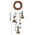 Magical Witch Bells Wind Chimes Creative Window Ornament Evil Crystal Hanging Pendant Handmade Hanging Witch Bells Garden Decor.