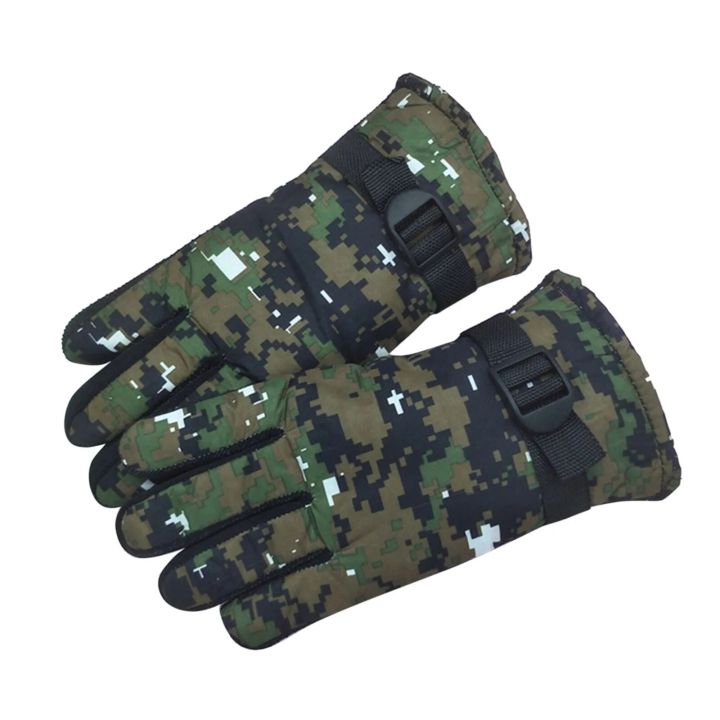 Kids Winter Warm Windproof Cold Weather Outdoor Sports Gloves For Boys Girls Fleece Snow Gloves Ski Gloves Warm Knitted Gloves