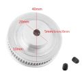 60 Teeths 8Mm Shaft Hole Aluminum Gt2 Timing 8Mm Bore Shaft Pulley 60 Tooth 6Mm Belt for Cnc Machine 3D Printer Dc Gear Motor Parts Puli. 