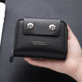 Kingdushi PU Lether Card Holder wallet with Double magnatic button.