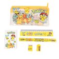 Anime Student Gift Doraemon Pikachu Pencil Sharpener Stationary Set Ruler Eraser Pencil. 