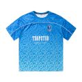 Trapstar Monogram Football Jersey T-shirts Blue No.22 Men Women 1:1 Short Sleeve Oversized Casual Tops Tee.