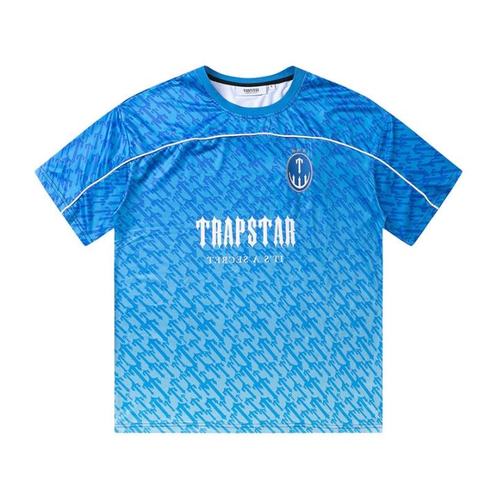 Trapstar%20Monogram%20Football%20Jersey%20T-shirts%20Blue%20No.22%20Men%20Women%201:1%20Short%20Sleeve%20Oversized%20Casual%20Tops%20Tee%20-%20Image%204