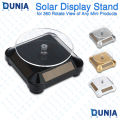 Solar Powered 360° Rotating Display Stand Turntable for Product Showcase. 