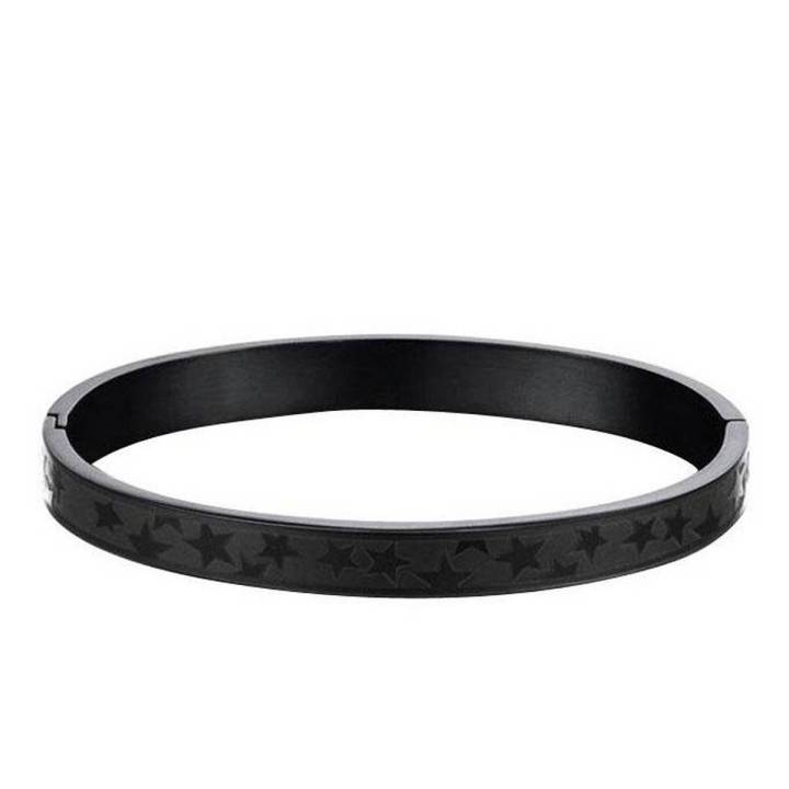 Black Metal Bracelet For Men