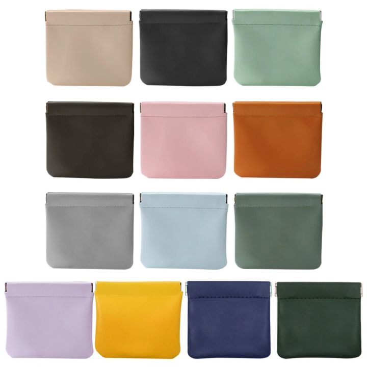 PU Leather Toiletry Bag Multifunctional Mini Lipstick Organizer Solid Simple Zipper Portable for Daily Travel Storage Women Gift