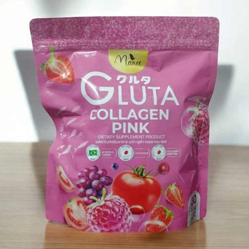 Manee Gluta Collagen Pink Juice 1 Pack (30 Sachets) Made in Thailand {JE}