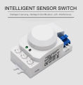 Smart Sensor Switch 220V 5.8G Motion Sensor Light Switch 360 Degree Radar Body Motion Sensor Light Switch Body Motion Detector.