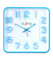 RFL Ajina Maple Digit Square Wall Clock Blue 938912. 